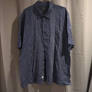 Nat Nast Dark Blue Casual Button Down Shirt